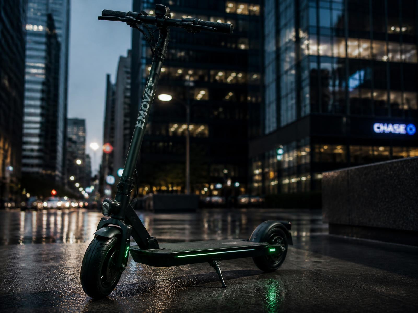 Electric scooter in Belize City ready for rental